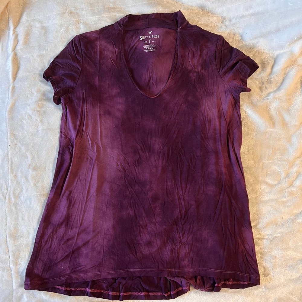 Maroon Tee with Choker